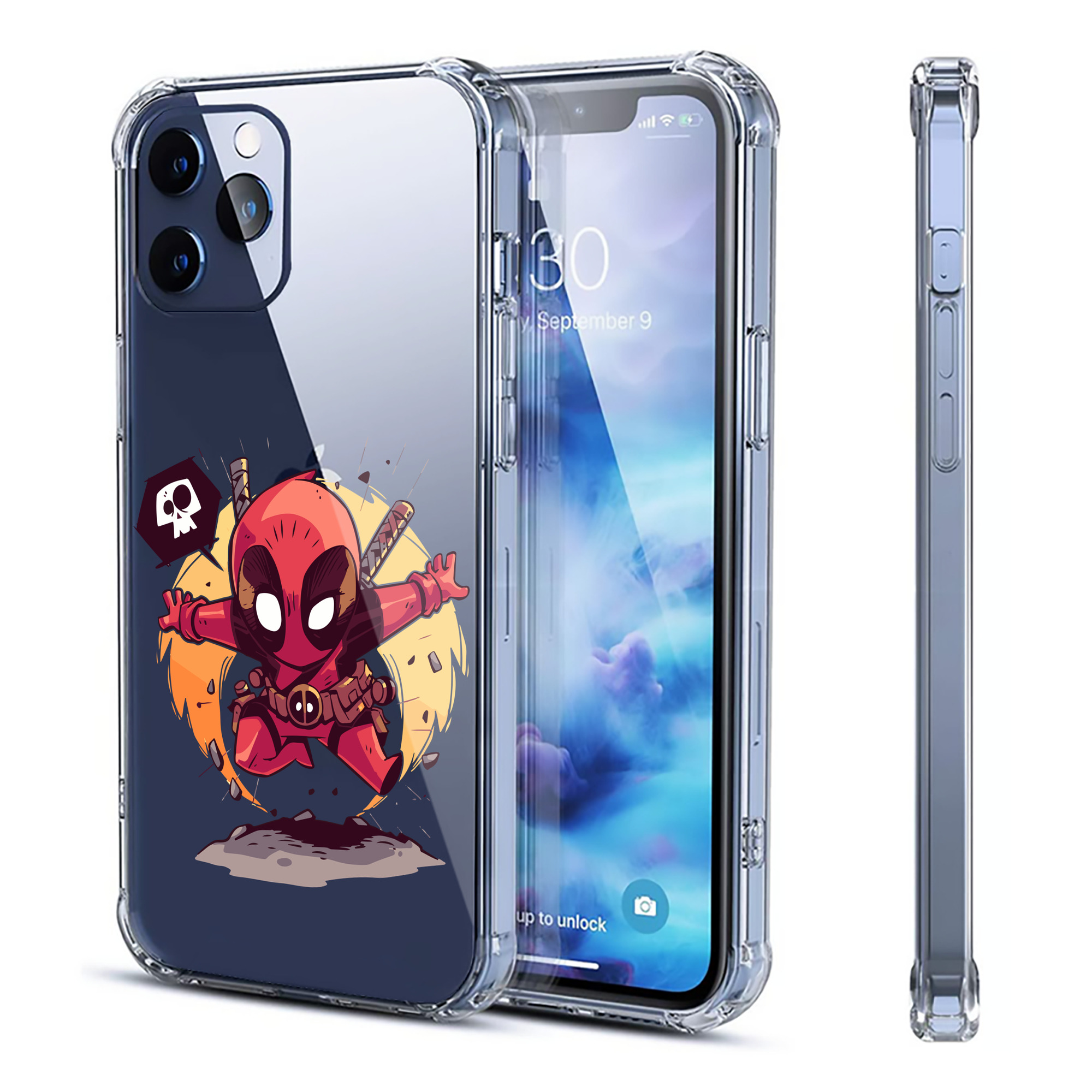 （画像用） アベンジャーズ The Avengers 【iPhone 12シリーズ対応】透明スマホケース（クリアソフトケース）